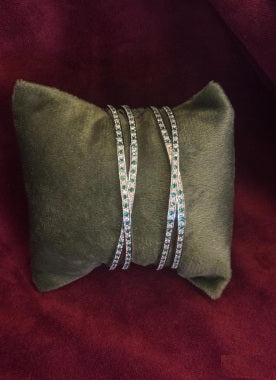 CNC Bangles Silver Tone