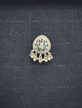 Brass Tradition Shield Ring